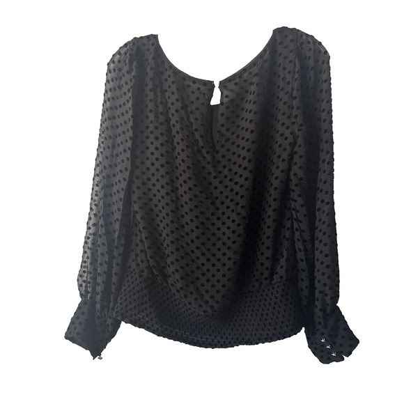 White House Black Market Womens Gothic Fairycore Romantic Silk Blouse Size 10 - Picture 3 of 10